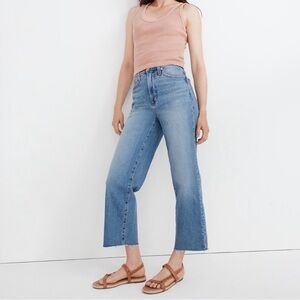 Madewell‎ Perfect Vintage Wide-Leg Crop Jean Size 26 Catlin Wash